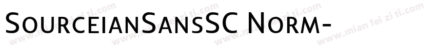 SourceianSansSC Norm字体转换